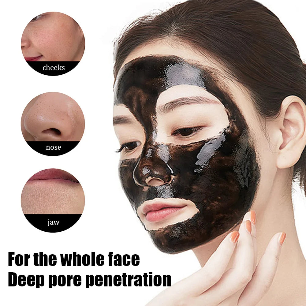 Bamboo Charcoal Peel-Off Face Mask 60g – Deep Cleansing Black Mask