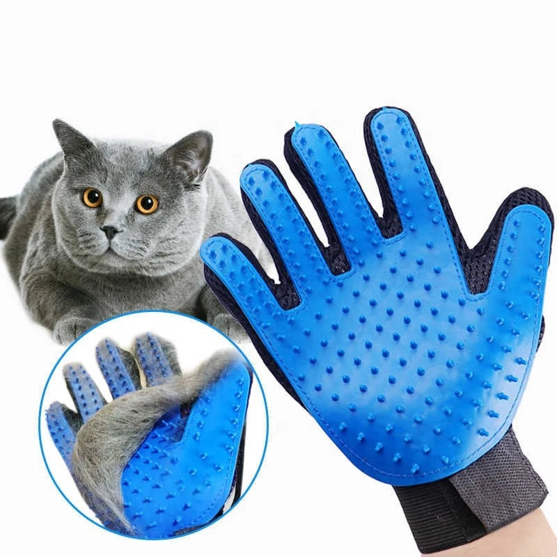 Silicone Pet Grooming Gloves for Cats & Dogs | Bath Brush