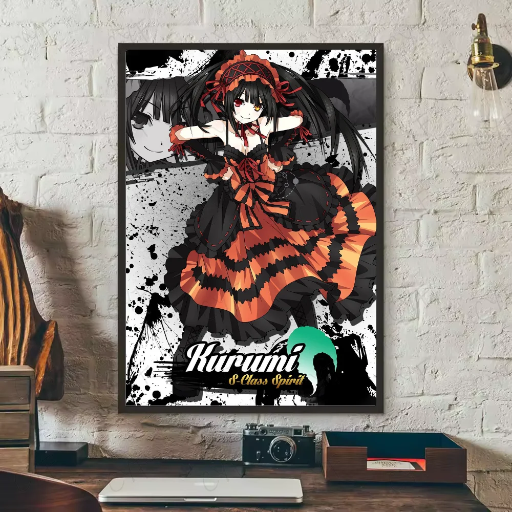 Tokisaki Kurumi Date A Live Anime Poster | HD Waterproof Wall Art Anime Wall Poster Peaceful Pleasures Health and Wellness z18 30X40cmNoframe