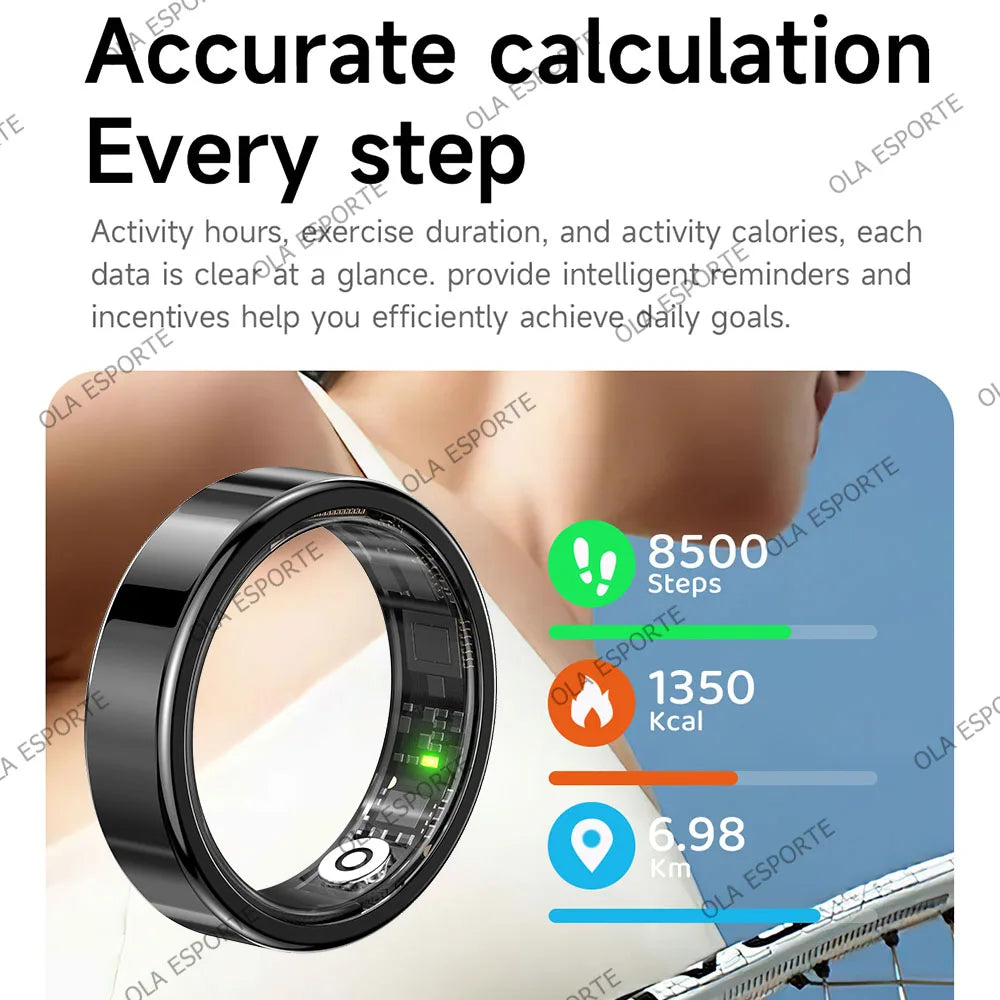 Ola Esporte Smart Ring | Heart Rate, SpO2 & Sleep Tracker IP68