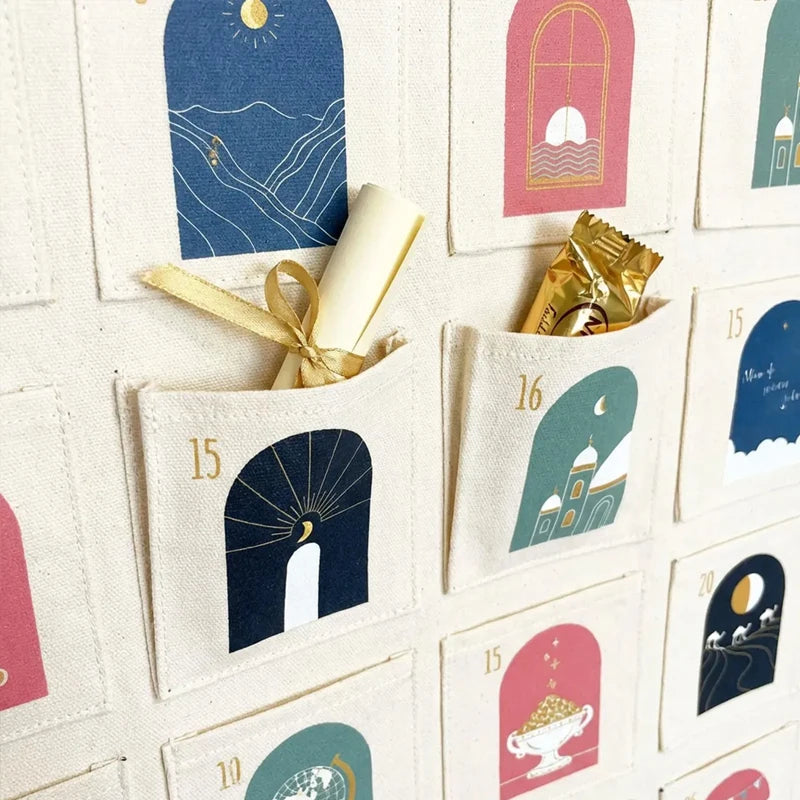 Personalised Ramadan Countdown Advent Calendar | Eid Decoration Advent Countdown Calendar Peaceful Pleasures Health and Wellness