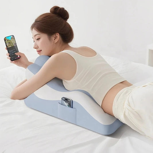 Multifunctional Body Pillow Large Women Legs Waist Pillow Memory Foam Reading Pillows for Gaming Lie on The Bed Sleeping Pillow Peaceful Pleasures Health and Wellness