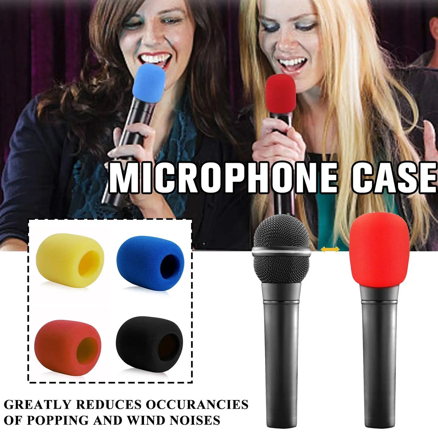 Microphone Foam Windscreen for Shure SM58 / Beta58A / SM58LC – Pop Filter Wind Cover Peaceful Pleasures Health and Wellness