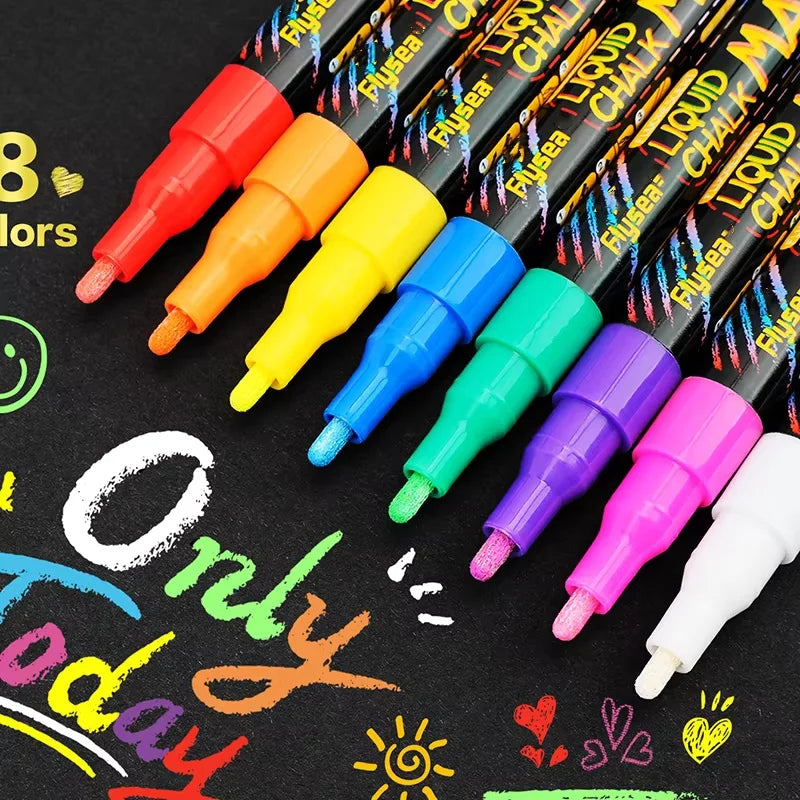 Liquid Chalk Markers-washable Wet Erase Maker Pens Blackboard
