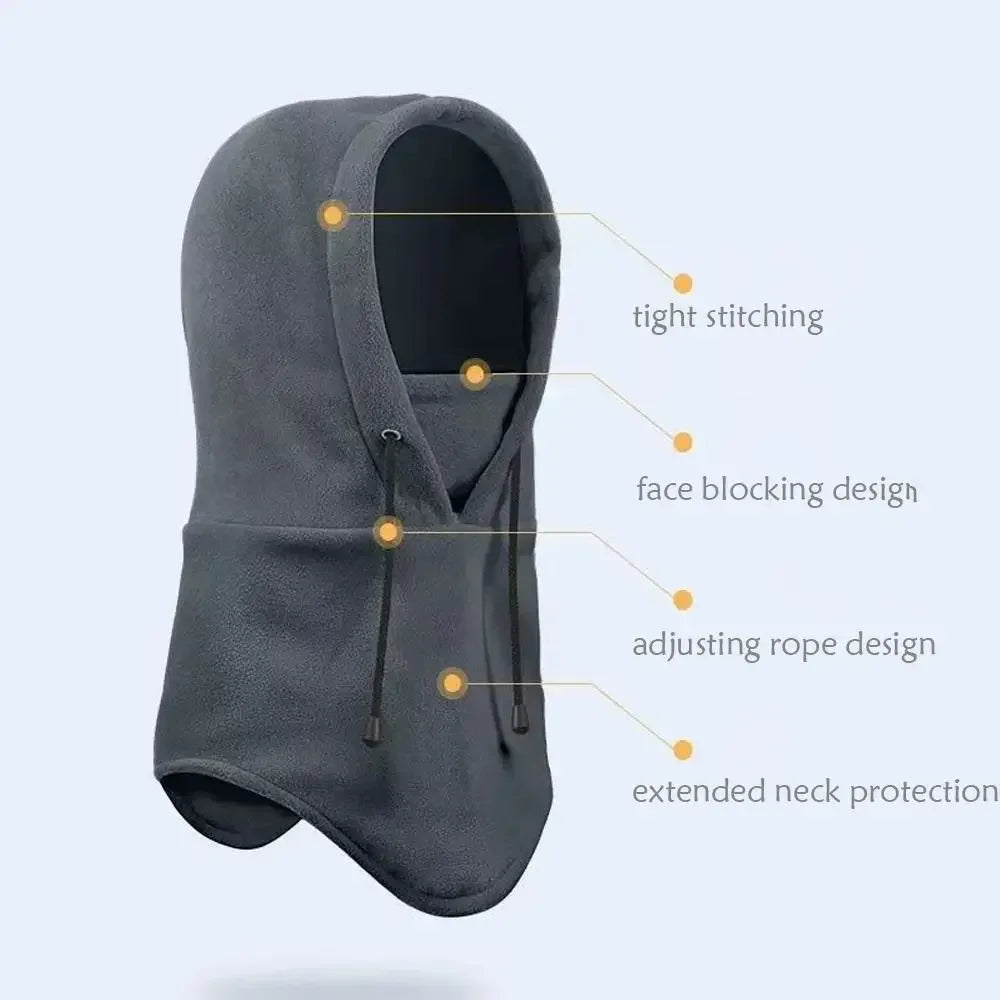 Fleece Balaclava Winter Face Mask & Neck Warmer – Men Women