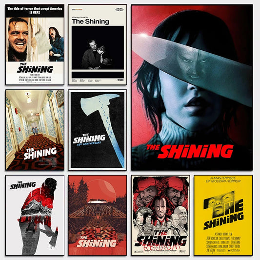 The Shining Horror Movie Canvas Wall Art Poster | Unframed Print Canvas Wall Art Peaceful Pleasures Health and Wellness