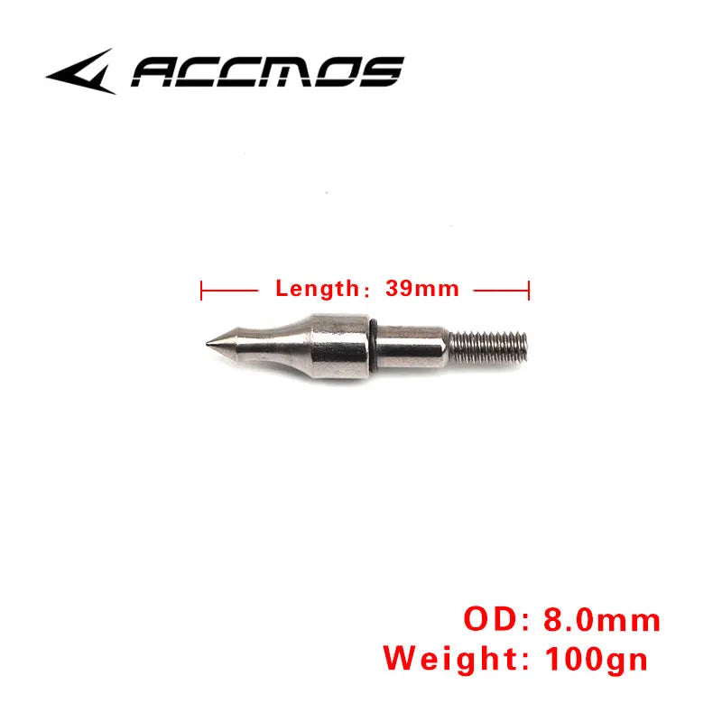 100 Grain Target Arrow Head Tips Archery Point Recurve Compound Bow