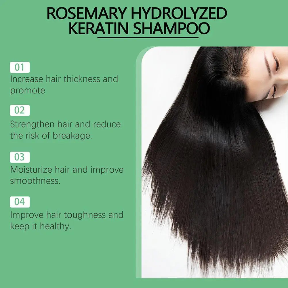 Natural Rosemary Hair Shampoo 100ML Reduce Hair Loss Clean Dandruff Nourish Moisturize Scalp Hair Care Product Peaceful Pleasures Health and Wellness