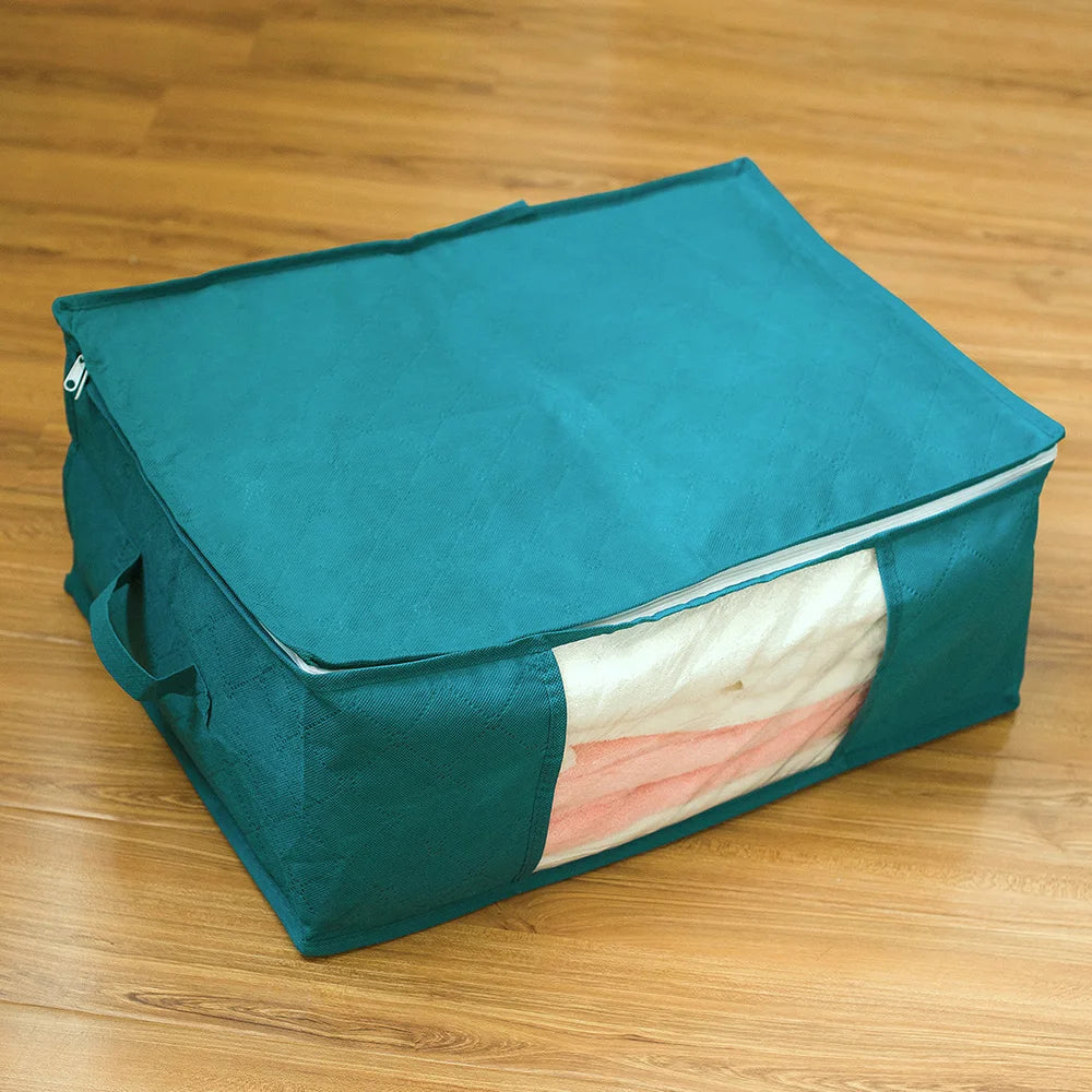 1/2/3PCS Household Storage Bag, Cotton Quilt Organizer, Portable Moving Bag, Thickened And Foldable Clothing Storage Bag Peaceful Pleasures Health and Wellness 1PC