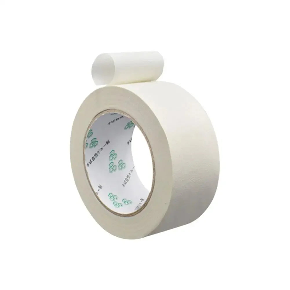 50mmx50m Painter Masking Tape Writable No Residue Easy Tear Single Side Paper Tapefor Car Wall Floor Painting Packaging Sealing Peaceful Pleasures Health and Wellness 50m X 1