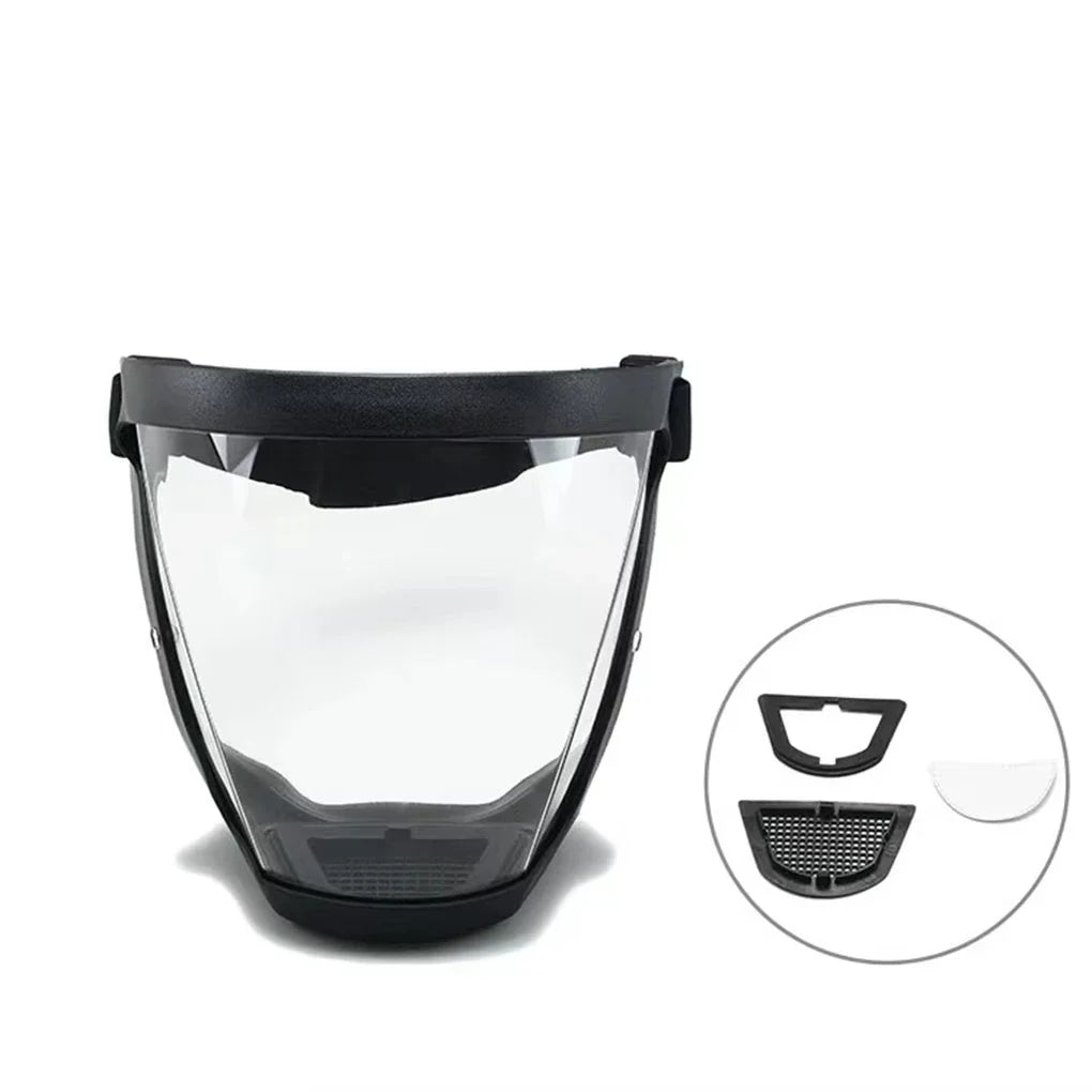 Full-Face Transparent Safety Shield | Reusable Adjustable Mask