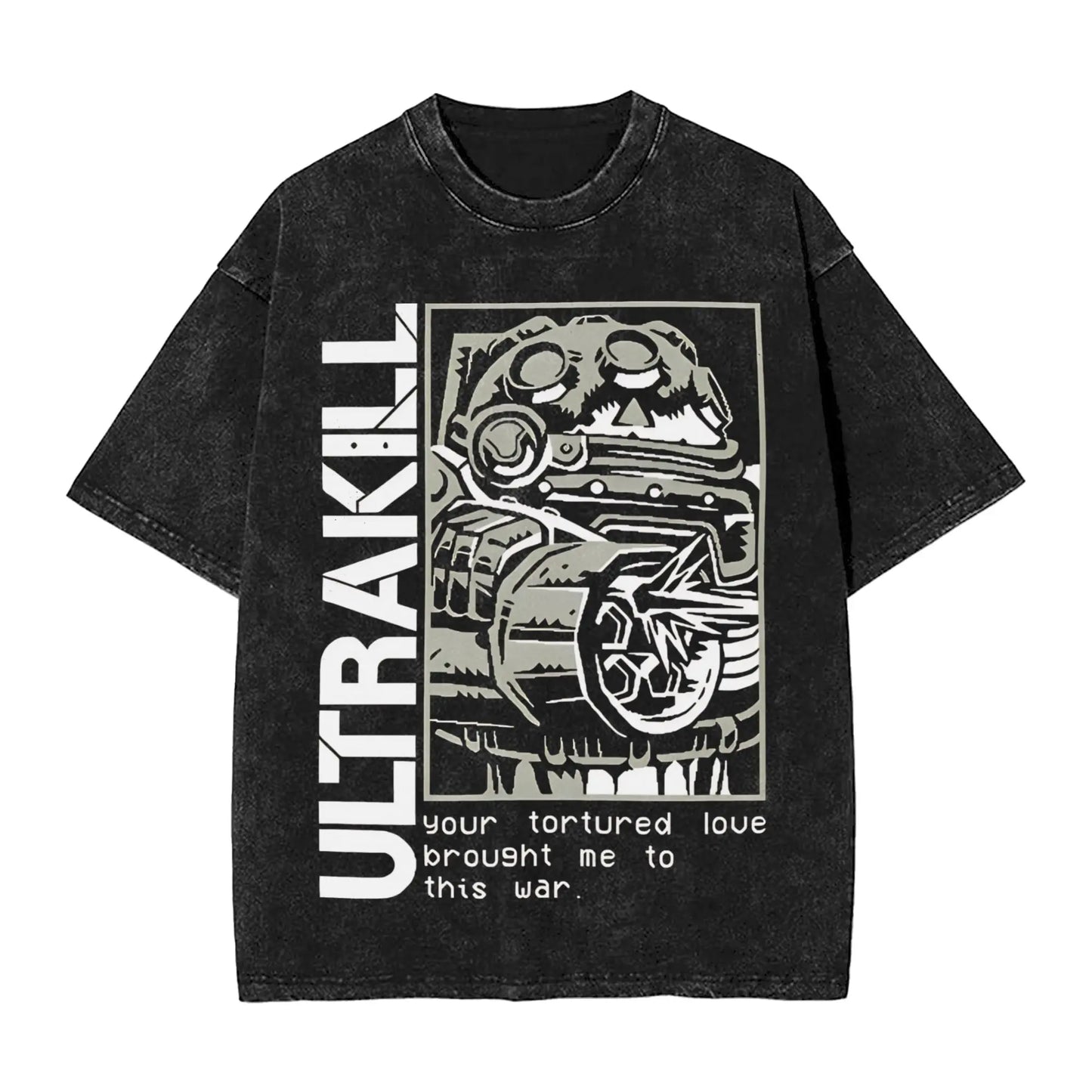 Ultrakill T Shirt Hippie T Shirts Short Sleeves Y2K Retro Tops Beach Cotton O-Neck Oversize Top Tees Peaceful Pleasures Health and Wellness