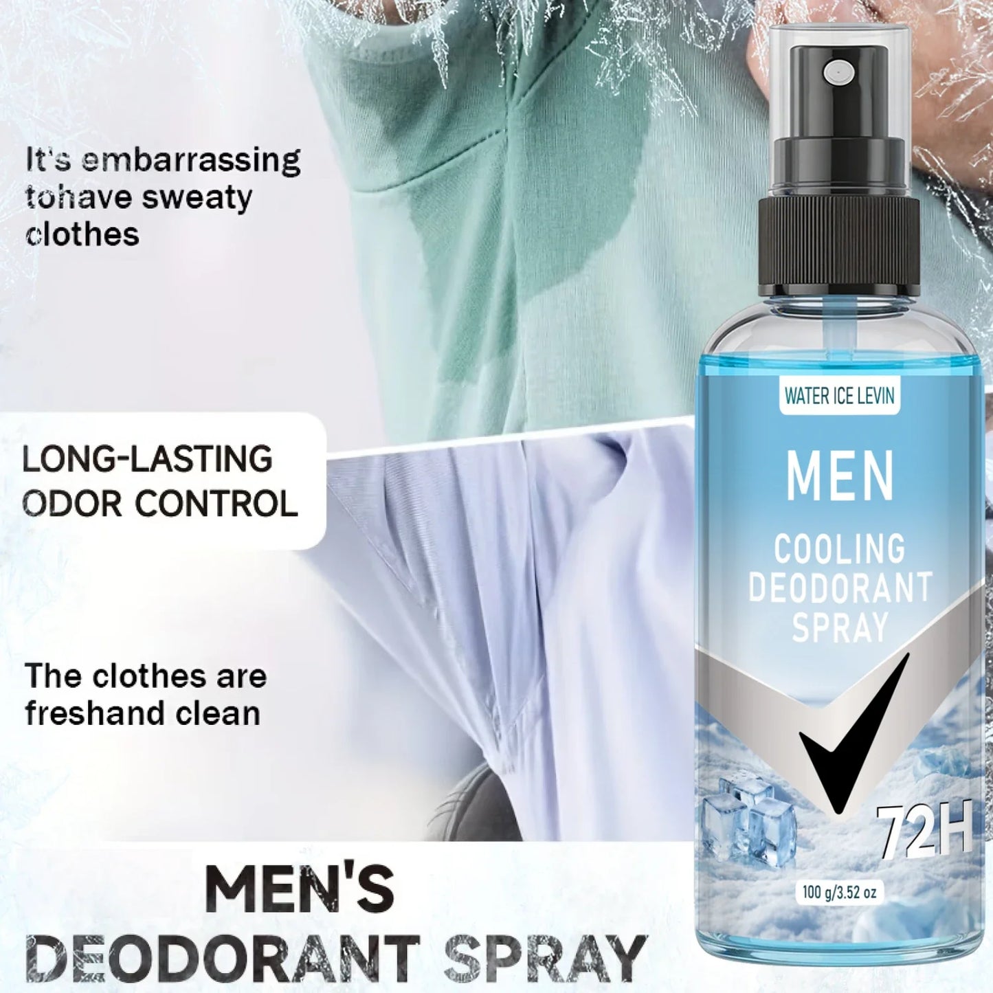 Men's Cooling Deodorant Spray with Niacinamide – 100ml