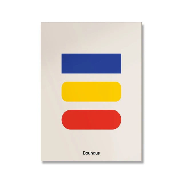 Modern Minimalist Bauhaus Exhibition Geometric Posters work Canvas Prints Abstract Painting Living Room Murals Home Decor Peaceful Pleasures Health and Wellness 18 40x60cm Unframed