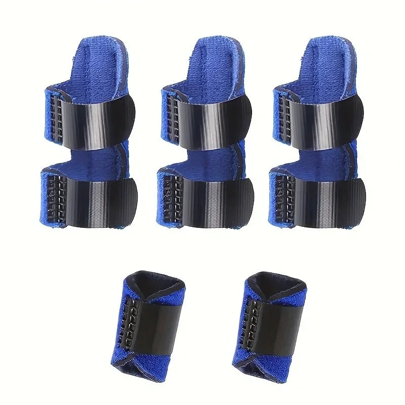 5-Piece Adjustable Breathable Finger Guard Set with Velcro