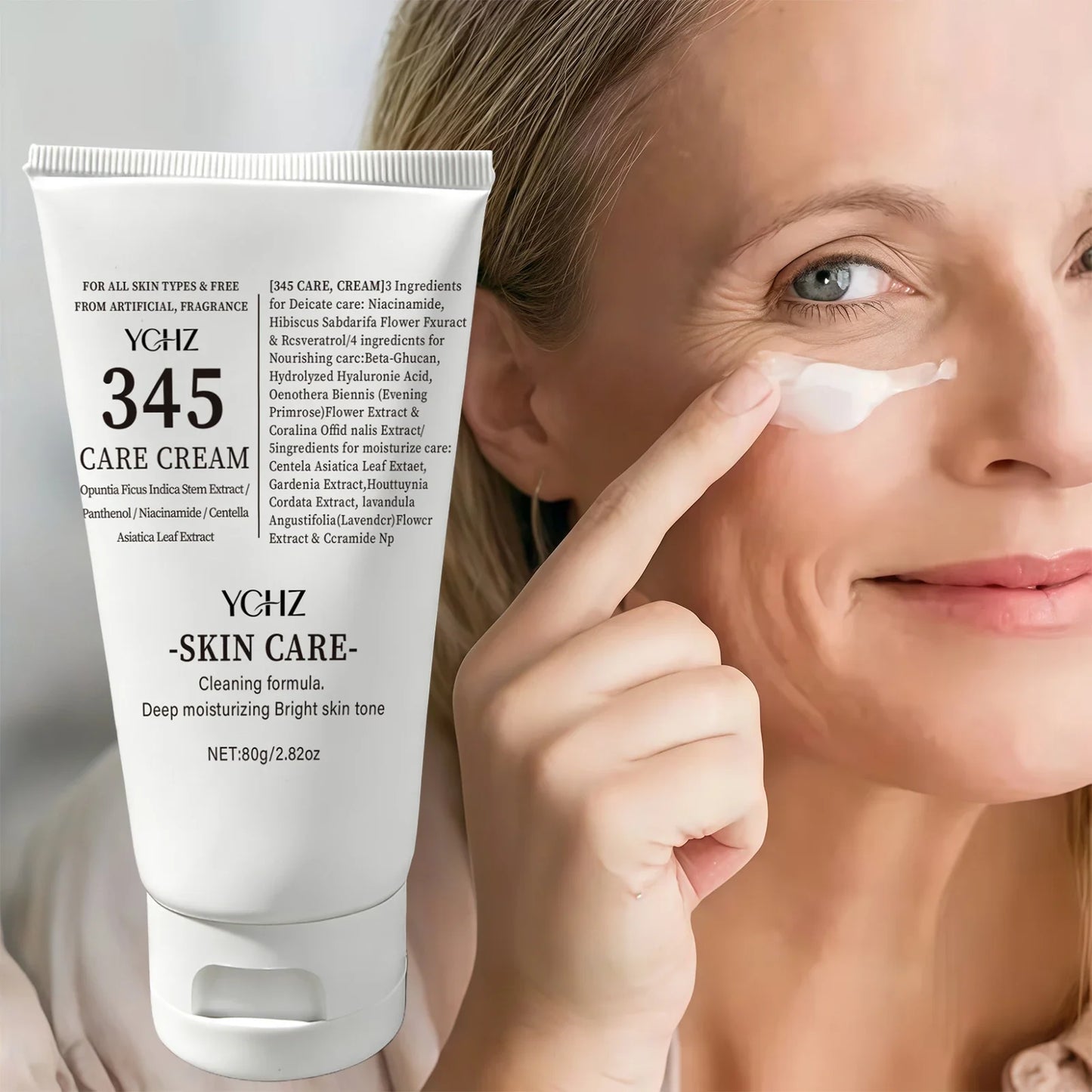 YCHZ 345 Night Face Cream – Hydrating & Brightening | 80g