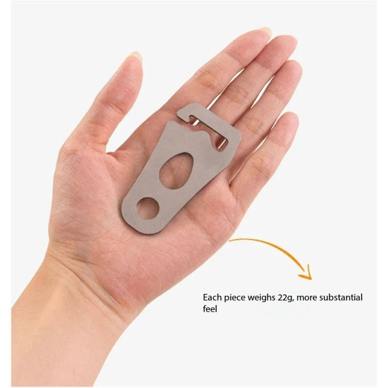 Stainless Steel Guyline Tensioner Rope Adjuster Buckle | Camping Guyline Tensioner Buckle Peaceful Pleasures Health and Wellness
