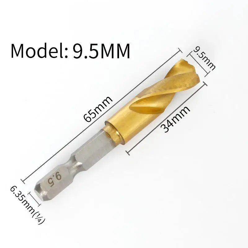 HSS Hex Shank Twist Drill Bits 2–10mm | Wood & Metal Twist Drill Bit Peaceful Pleasures Health and Wellness A16