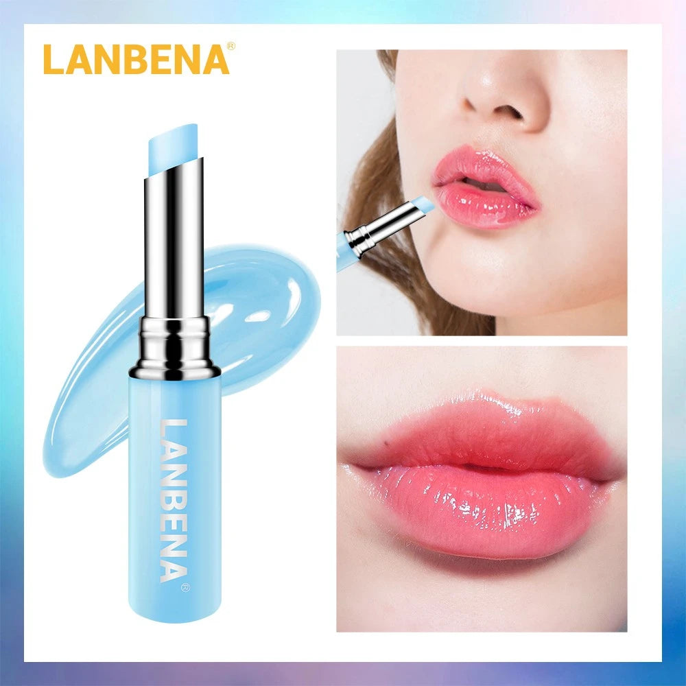 LANBENA Hyaluronic Acid Lip Balm Lip Plumper Moisturizing Reduce Fine Lines Long-lasting Hydration Protecting Dry Lip Peaceful Pleasures Health and Wellness
