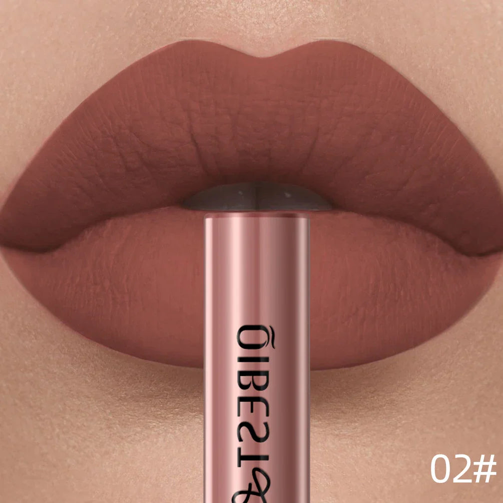 QIBEST Matte Liquid Lipstick – Long-Lasting Velvet Lip Gloss