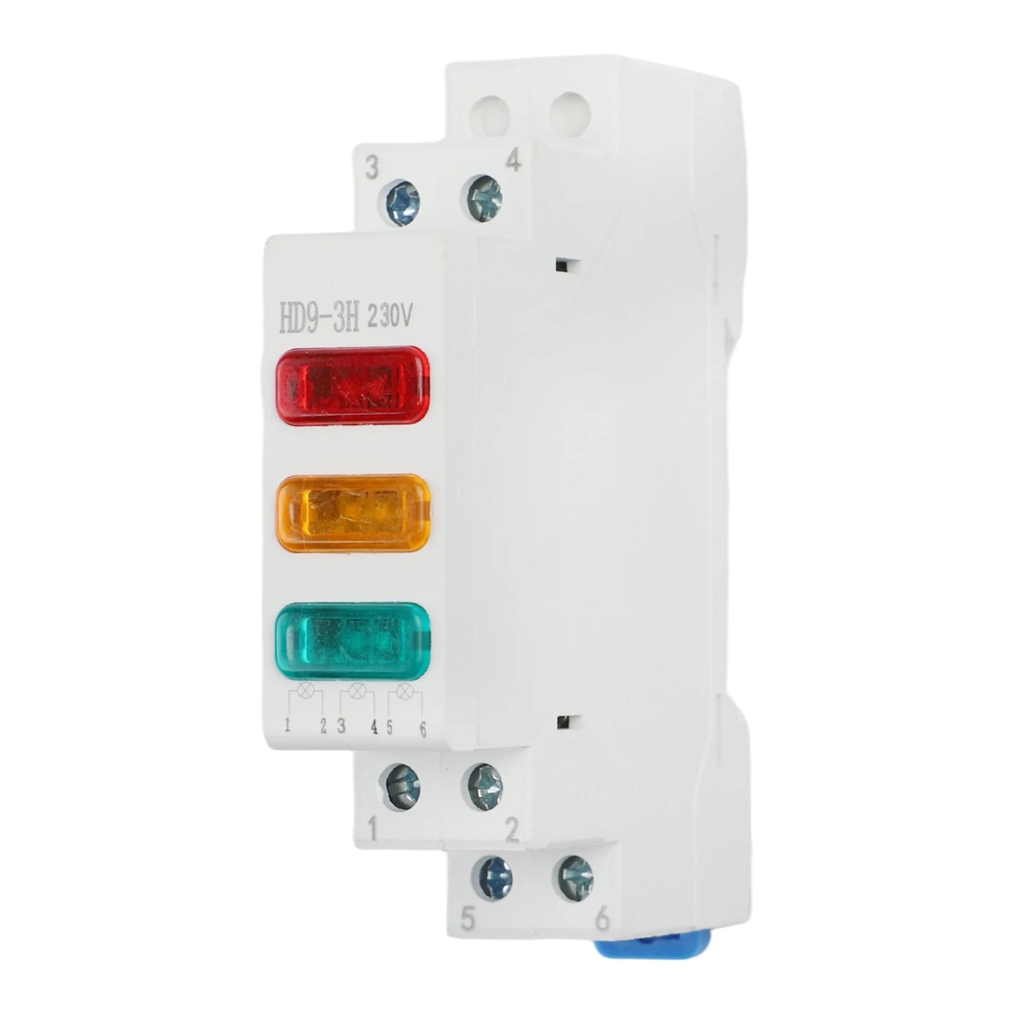 DIN Rail Mount LED Signal Lamp 230V Indicating Pilot Lights Power
