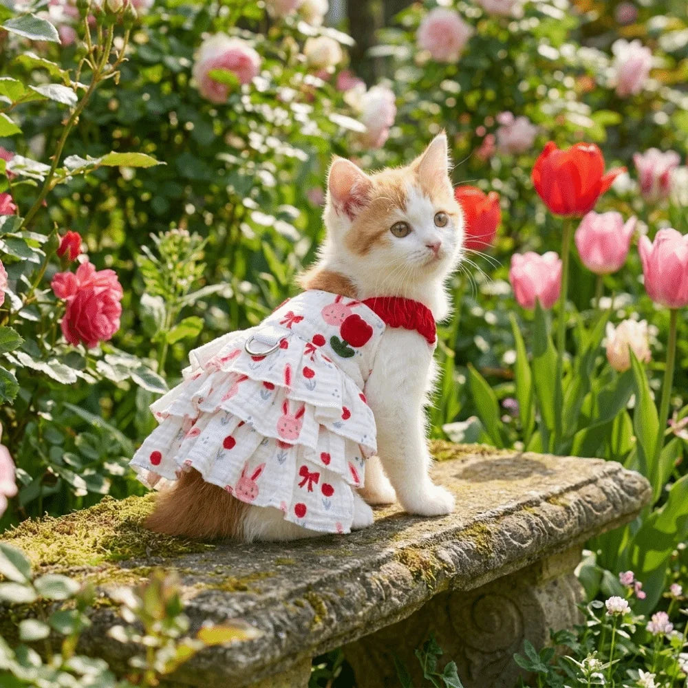 Cotton Dog Cake Skirt Suspender Dress | Sizes XS–4XL
