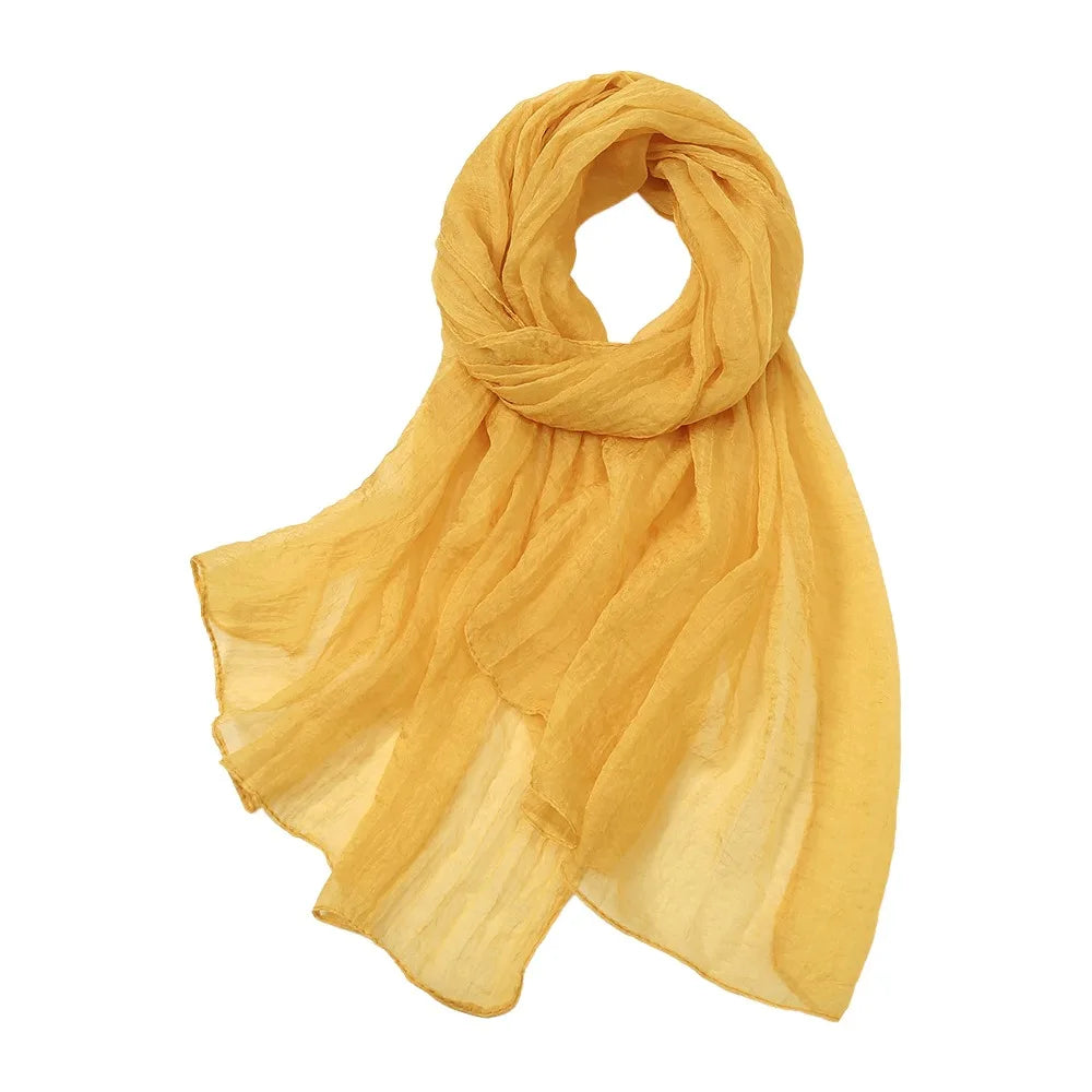 Women's Soft Chiffon Scarf – Lightweight Summer Shawl Wrap