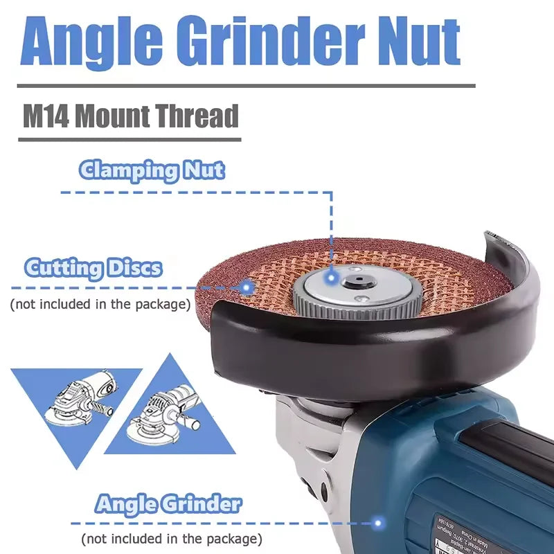 M14 Angle Grinder Hexagonal Nut Screw Pressing Plate Self-locking