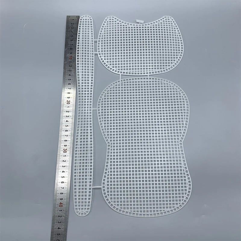 Plastic Mesh Sheet for Bag Knitting | DIY Horseshoe Bag Template