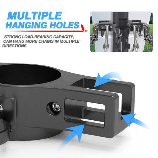 Aluminum Front Trailer Jack Chain Bracket One-piece 7-Pin Plug Mount Peaceful Pleasures Health and Wellness