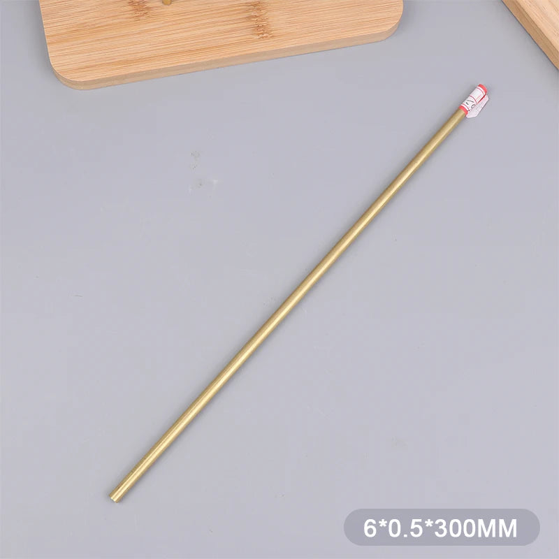 Brass Tube Dia 2/3/4/5/6/7/8/9/10/11/12/13/14/15mm Length 300mm 0.5mm Wall Brass Pipe Modelmaking Rod Cutting Tool Replacement Peaceful Pleasures Health and Wellness 6mm