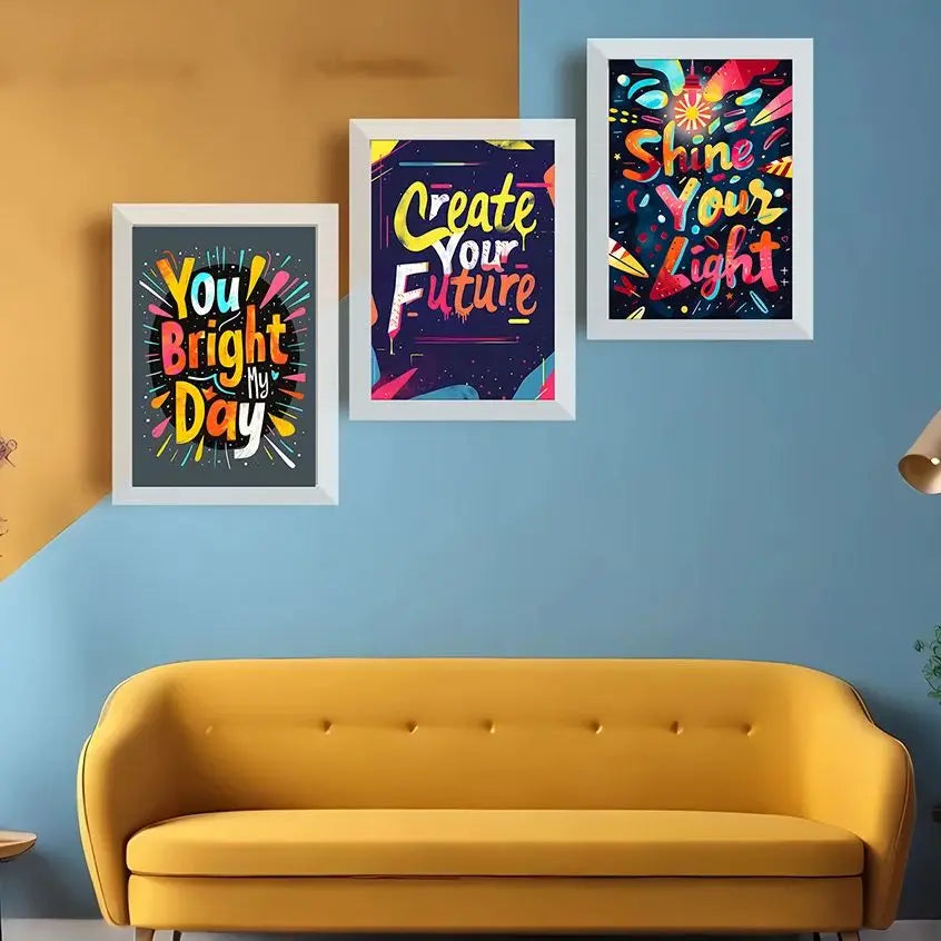 Nordic Wall Art Colorful Motivational Quote Inspirational Canvas Painting Modern Style Poster Prints Living Room Wall Decor Peaceful Pleasures Health and Wellness