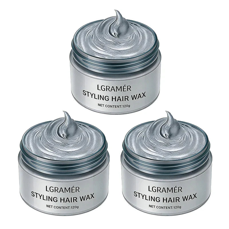 Temporary Hair Color Wax – 9 Shades | Silver Gray, Wine Red & More