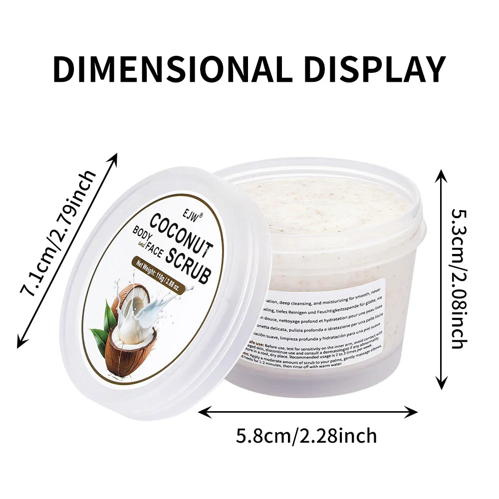 Coconut Exfoliating Body Scrub – Removes Dead Skin & Hydrates