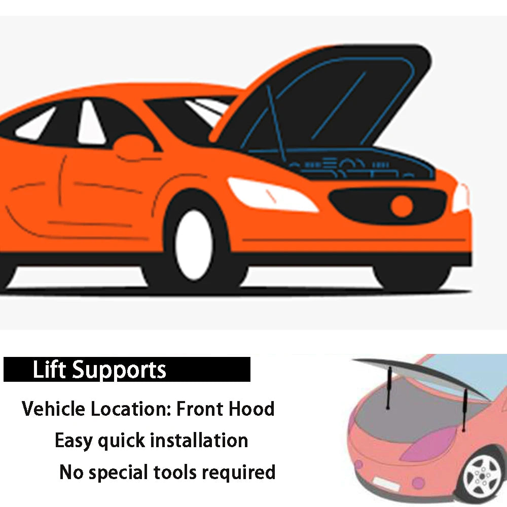 DS 7 Crossback Hood Struts 2017-2024 | Gas Spring Lift Supports
