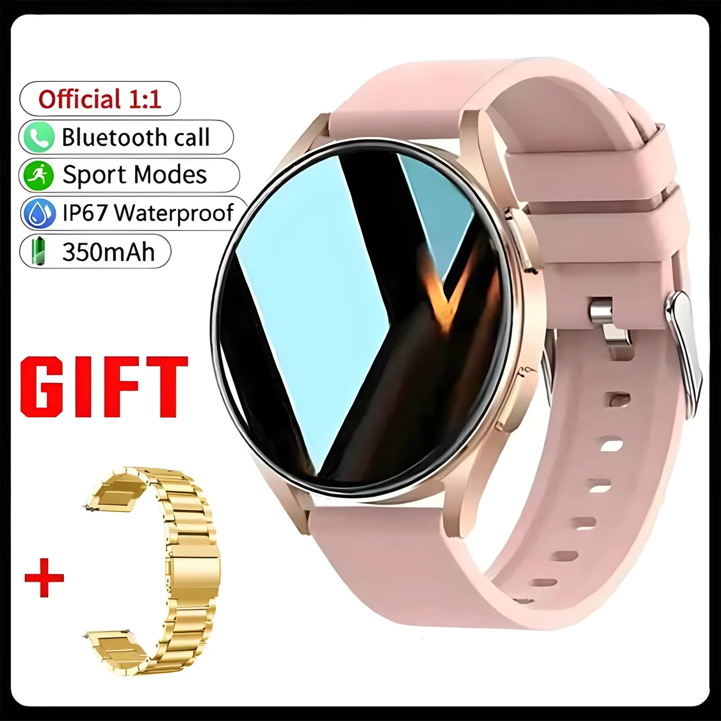 Ola Esporte 1.39" Bluetooth Smart Watch – Calls & Health Tracker