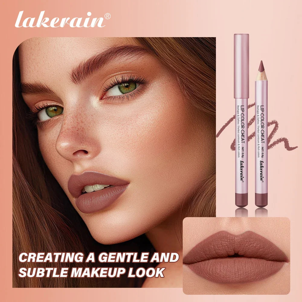 Matte Waterproof Lip Liner Pencil – Long-Lasting Lip Contour