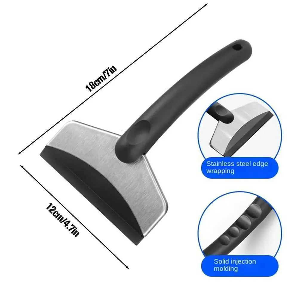 Car Ice Scraper & Snow Shovel – Stainless Steel Winter Tool Car Ice Scraper Peaceful Pleasures Health and Wellness 1pcs