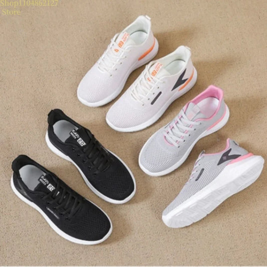Spring and summer women's sneakers have non-slip rubber sole, durable and breathable fabric upper for excellent breathability Peaceful Pleasures Health and Wellness