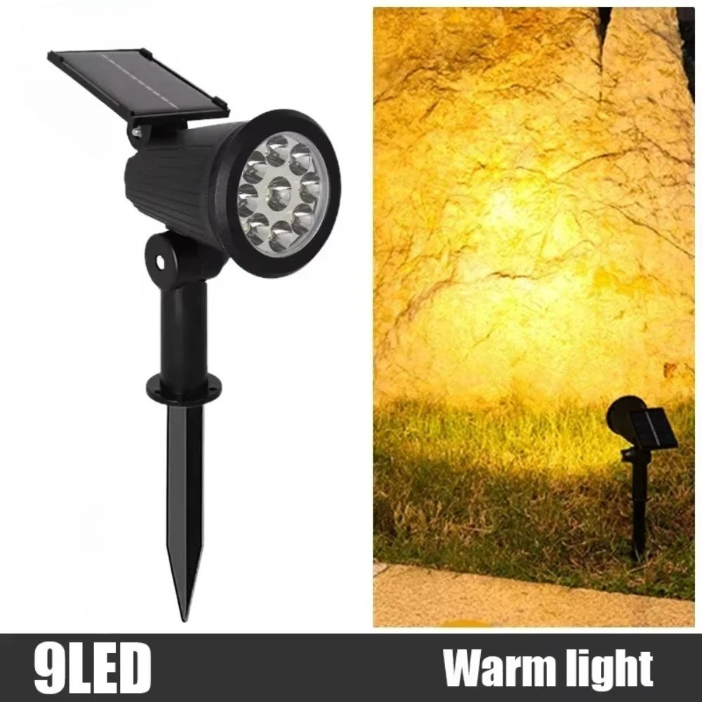 Solar LED Spotlight Outdoor Waterproof Garden Landscape Light