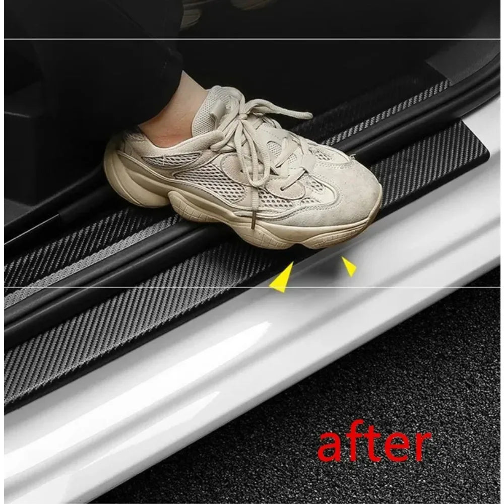 3D Carbon Fiber Anti-Scratch Tape | Car Door Sill Protector