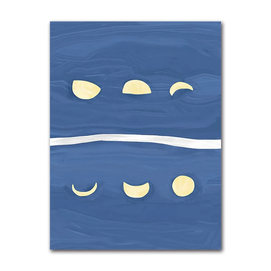 Boho Daisy Sunflower Fruits Canvas Wall Art – Kids Room Decor