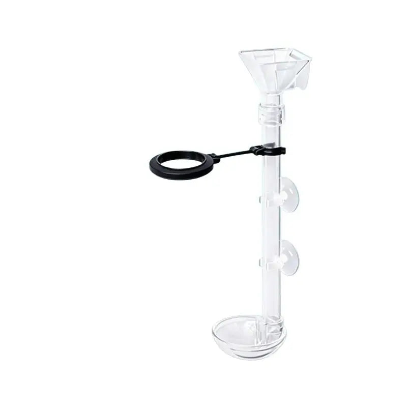 Telescopic Acrylic Aquarium Feeding Tube with Suction Cups