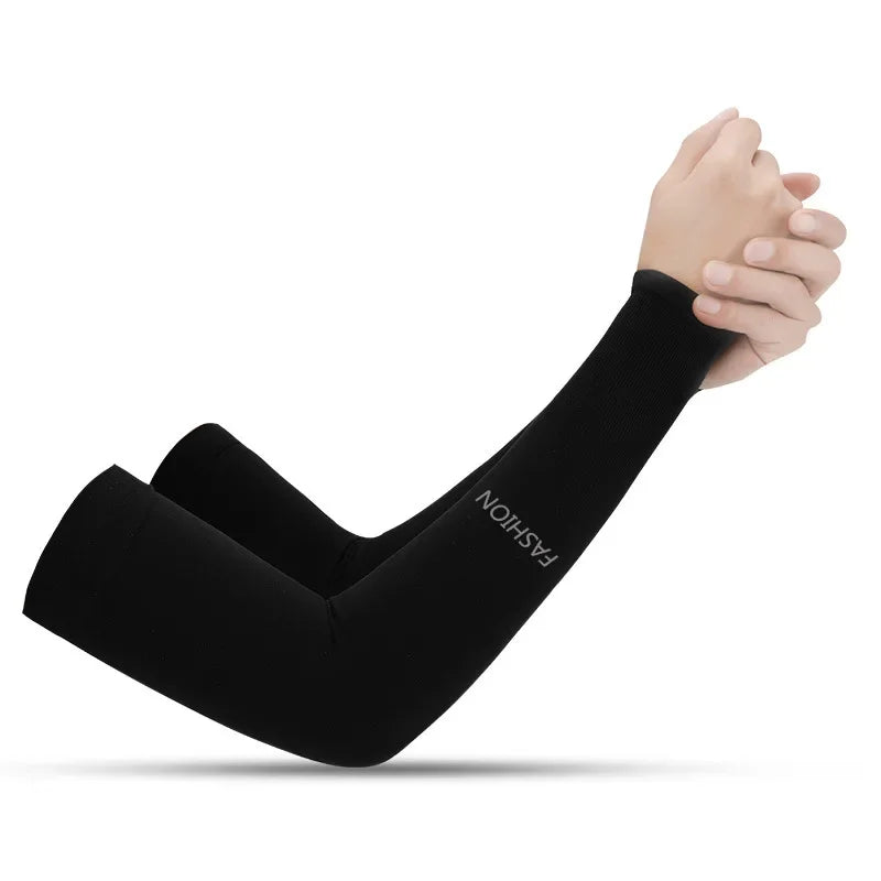 Summer Outdoor s Sports Cycling Sunscreen Ice Skil Long Gloves Sunscreen Sleeves Peaceful Pleasures Health and Wellness black One Size China Mainland