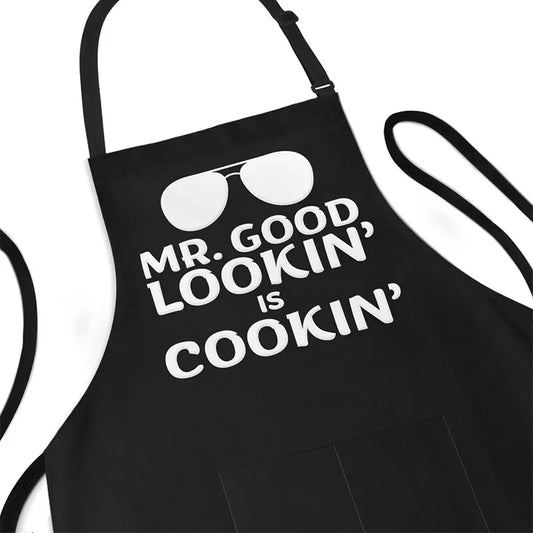 Funny BBQ Apron for Men – Gift for Dad, Husband & Chef Novelty Cooking Apron Peaceful Pleasures Health and Wellness apron