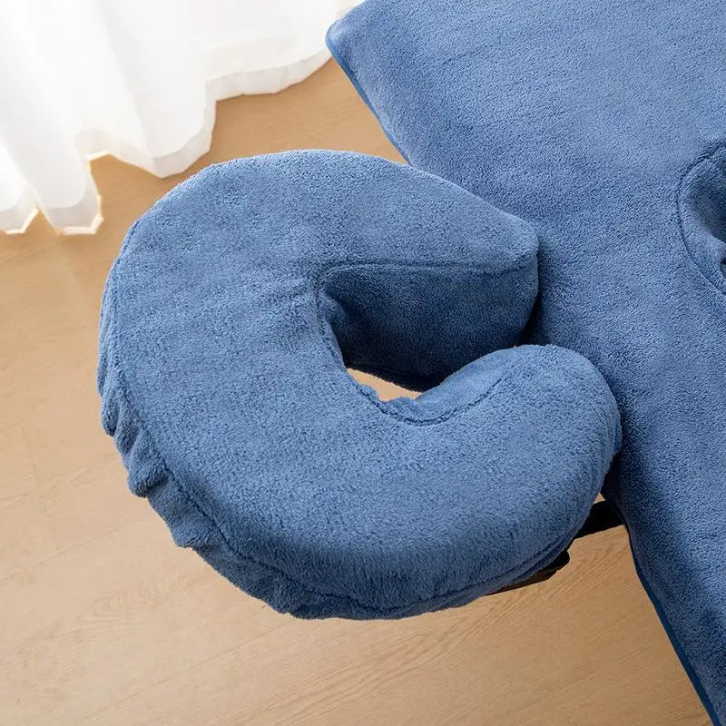 U-Shaped Microfiber Face Cradle Cover | Massage Headrest Pillow