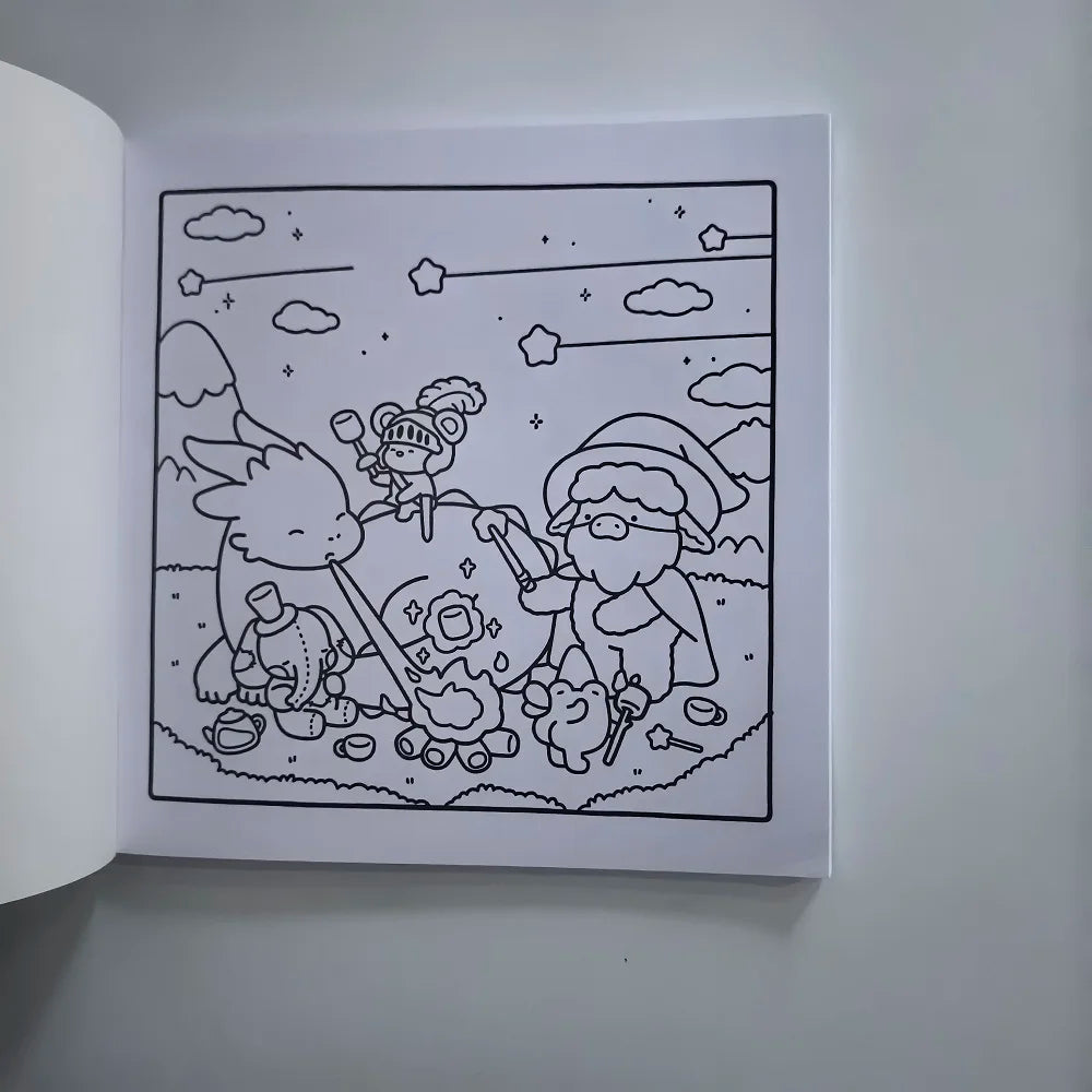 Fantasy Land Coloring Book Adults Stress Relief Drawing Perfect Party