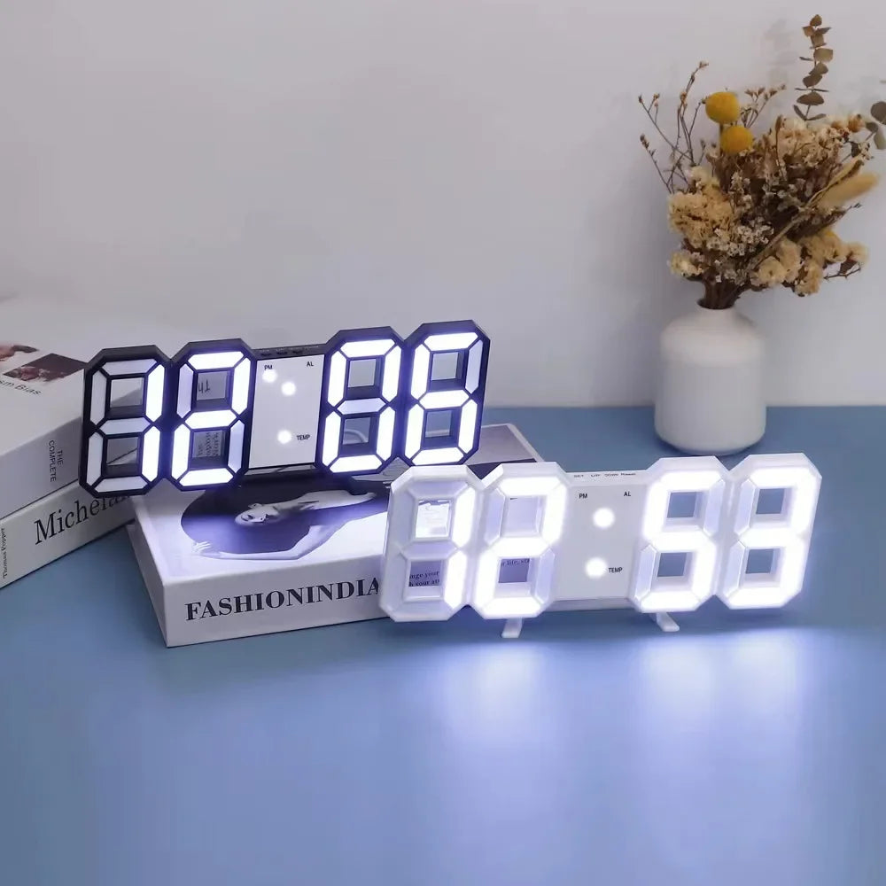 Digital Decoration for Bedroom Desk Watches Led Wall Clock Living Room Alarm Modern Home and Decoration Electronic Table Decor Peaceful Pleasures Health and Wellness