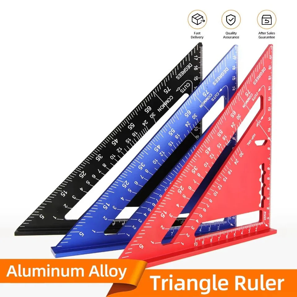 Triangle Ruler Measurement Tool Aluminium Alloy Carpenter Square