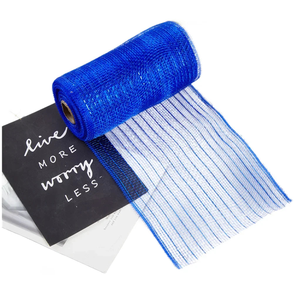 10 Yard PP Mesh Ribbon Roll Christmas Garland Material Holiday